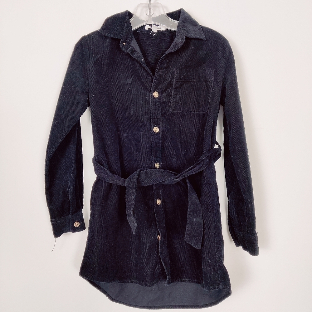 Blumind Girls Corduroy Dress in Black Size 5T Fall Winter 100% Cotton